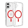 Dviced Magsafe iPhone 16 Plus clear case - Red