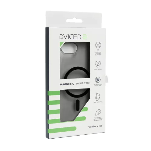 Dviced Magnetic iPhone 16e smoke case - Black
