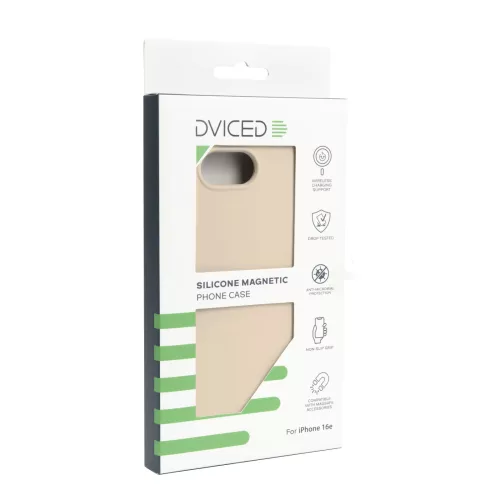 Dviced Silicone Magnetic iPhone 16e case - Beige