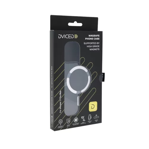 Dviced MagSafe iPhone 17 Pro Max smoke case - Silver