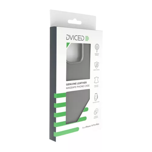 Dviced Leather case with magsafe for iPhone 16 Pro Max - Grey