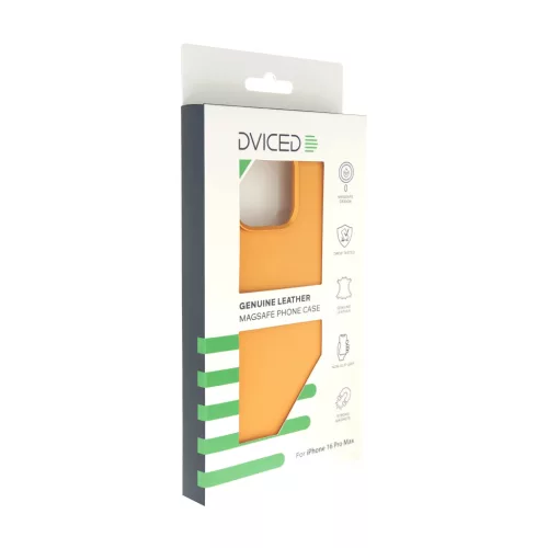 Dviced Leather case with magsafe for iPhone 16 Pro Max - Orange