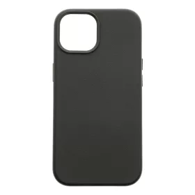 Dviced Leather case with magsafe for iPhone 15 - Black