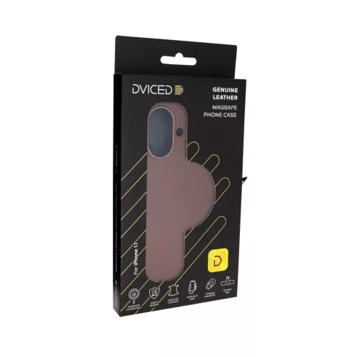 Dviced Leather MagSafe iPhone 17 case - Brown