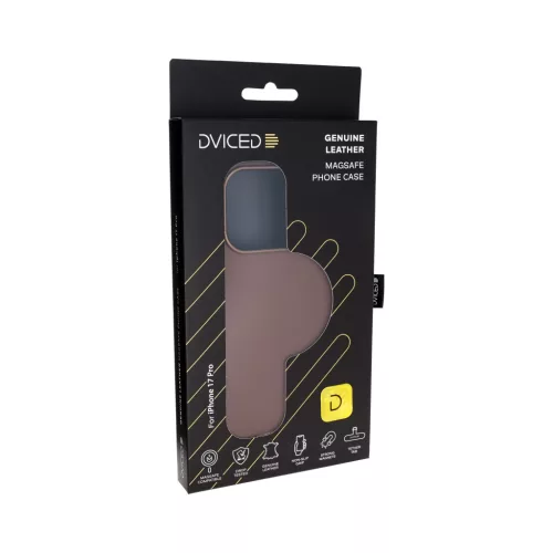 Dviced Leather MagSafe iPhone 17 Pro case - Brown