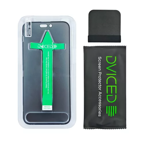 Dviced Privacy tempered glass screen protector edge to edge for iPhone 16 Plus with applicator