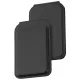 Dviced Leather magsafe foldable cardholder - Black