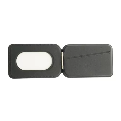 Dviced Leather magsafe foldable cardholder - Black