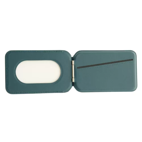 Dviced Leather magsafe foldable cardholder - Blue