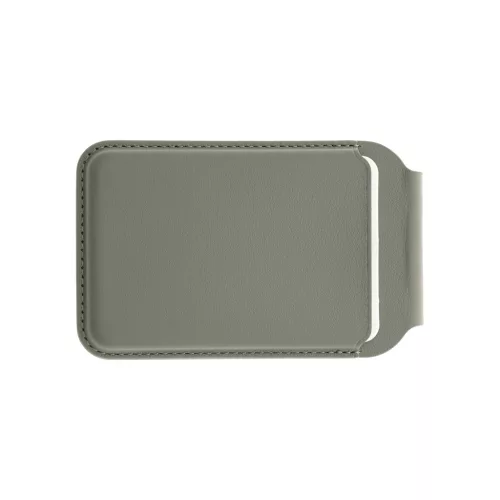 Dviced Leather magsafe foldable cardholder - Grey