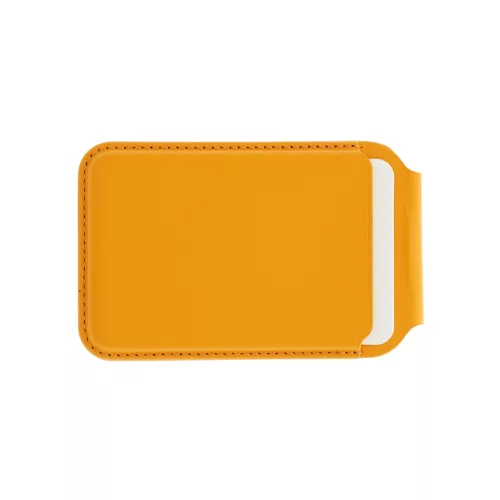 Dviced Leather magsafe foldable cardholder - Orange