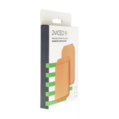 Dviced Leather magsafe foldable cardholder - Orange