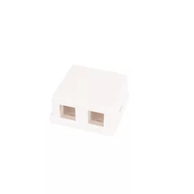   NIKOMAX Falon kívüli doboz, 2 portos, fehér, NETLAN, 10db-os