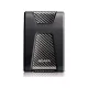ADATA Külső HDD 2.5" - 2TB HD650 (USB3.1, Ütésálló, LED, Fekete)