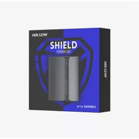   Hikvision Külső SSD 2TB - T300S SHIELD (USB 3.1 Type-C) Fekete