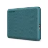 Toshiba Külső HDD 2.5" - 2TB Canvio Advance Zöld (USB3.0; ~5Gbps; NTFS/HFS+; Mac kompatibilis)