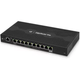 Ubiquiti EdgeRouter 10X, gigabites, 10x RJ45, 1xPoE kimenet