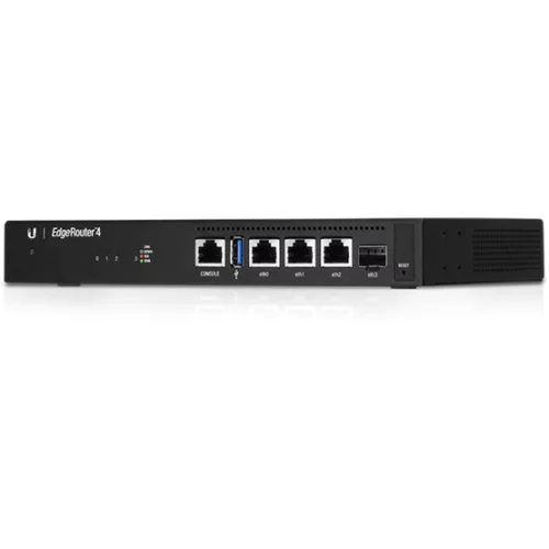 Ubiquiti EdgeRouter ER-4, gigabites, 3x RJ45, 1x SFP port
