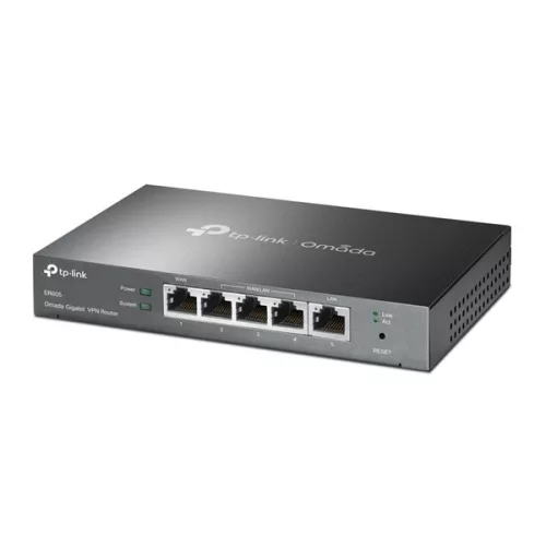 TP-LINK Omada VPN Router 1xWAN(1000Mbps) + 4xLAN(1000Mbps), ER605
