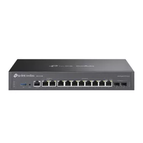   TP-LINK OMADA Vezetékes VPN Router 2xWAN/LAN(2500Mbps)+ 8xWAN/LAN(1000Mbps) + 2xSFP + 1xUSB + 1xkonzol port, ER7412-M2