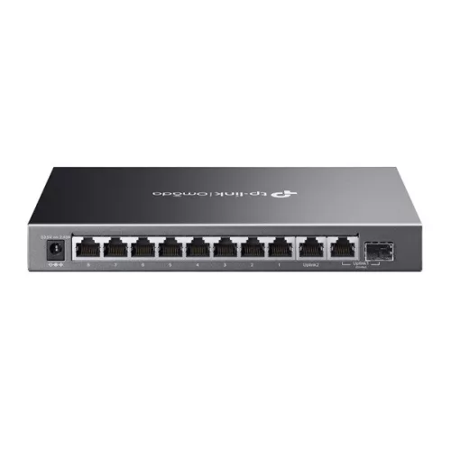 TP-LINK OMADA Switch 9x1000Mbps (8xPOE+) +1xGigabit SFP kombó Fémházas Easy Smart, ES210GMP