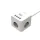 WELL Hálózati elosztó Powercube, 3-as, túlfeszvédős, 4x USB-A, kapcsolóval, 3m, fehér