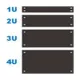FORMRACK 6U takaró elem (vakpanel) 19"