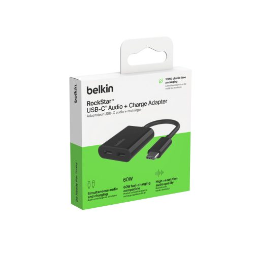 Belkin RockStar USB-C Apa - 2xUSB-C Anya Adapter