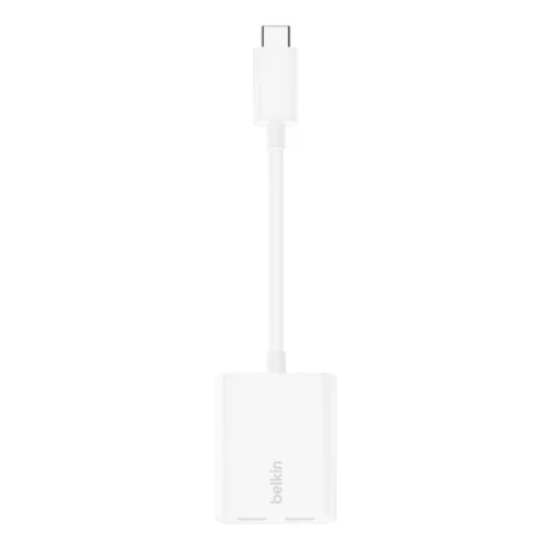 Belkin RockStar USB-C Apa - 2xUSB-C Anya Adapter - Fehér