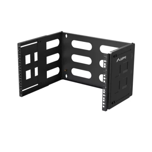Lanberg Összecsukható 19" 6U keret 497x400/240, falra rögzíthető, fekete