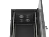 Lanberg FF01-6632-12B 19" 32U SZÉL:600mm MÉLY:600mm MAG:1603mm lapraszerelt üvegajtós fekete álló rack szekrény