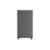 Lanberg 19" szabadon álló rack szekrény 22U/600X1000 üvegajtó, lapraszerelt, fekete