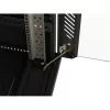 Lanberg 19" szabadon álló rack szekrény 24U/600X600 üvegajtó, lapraszerelt, LCD kijelző, fekete V2