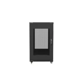   Lanberg 19" szabadon álló rack szekrény 22U/600X800 perforált ajtó, lapraszerelt, fekete