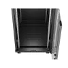 Lanberg 19" szabadon álló rack szekrény 24U/600X800 üvegajtó, lapraszerelt, LCD kijelző, fekete V2