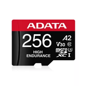   ADATA MicroSD kártya - 256GB microSDXC UHS-I U3 Class10 A2 V30S HIGH (R/W: 100/85 MB/s) + adapter