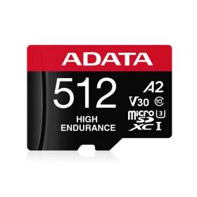   ADATA MicroSD kártya - 512GB microSDXC UHS-I U3 Class10 A2 V30S HIGH (R/W: 100/85 MB/s) + adapter