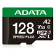 ADATA MicroSD kártya - 128GB microSDXC UHS-I U3 Class10 A2 V30 (R/W: 180/160 MB/s) + adapter