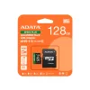 ADATA MicroSD kártya - 128GB microSDXC UHS-I U3 Class10 A2 V30 (R/W: 180/160 MB/s) + adapter