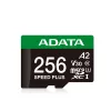 ADATA MicroSD kártya - 256GB microSDXC UHS-I U3 Class10 A2 V30 (R/W: 180/160 MB/s) + adapter