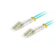 Lanberg Optikai patch MM LC/UPC-LC/UPC duplex 0.5m LSZH OM3 50/125 3.0mm aqua