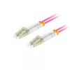 Lanberg Optikai patch MM LC/UPC-LC/UPC duplex 5m LSZH OM4 50/125 3.0mm lila