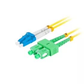   Lanberg Optikai patch SM LC/UPC-SC/APC duplex 1m LSZH G657A1 3.0mm sárga