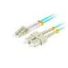 Lanberg Optikai patch MM LC/UPC-SC/UPC duplex 3m LSZH OM3 50/125 3.0mm aqua