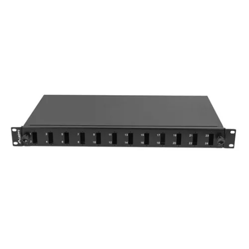 Lanberg 19" optikai patch panel 12xSC duplex / 12xLC quad fekete