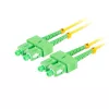Lanberg Optikai patch SM SC/APC-SC/APC duplex 15m LSZH G657A1 3.0mm sárga