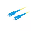 Lanberg Optikai patch SM SC/UPC-SC/UPC szimplex 2m LSZH G657A1 3.0mm sárga