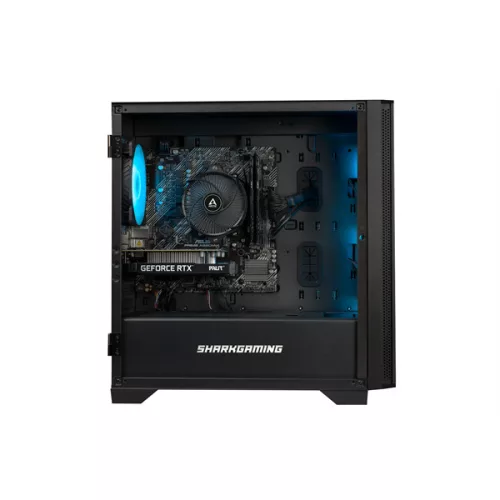 SHARK GAMING PC - Shark Maelstrom R715 (R7-5700X, RX 9060XT 16G , 1TB NVMe  , 16GB  , Air Cooler, Windows 11 home, 650W)