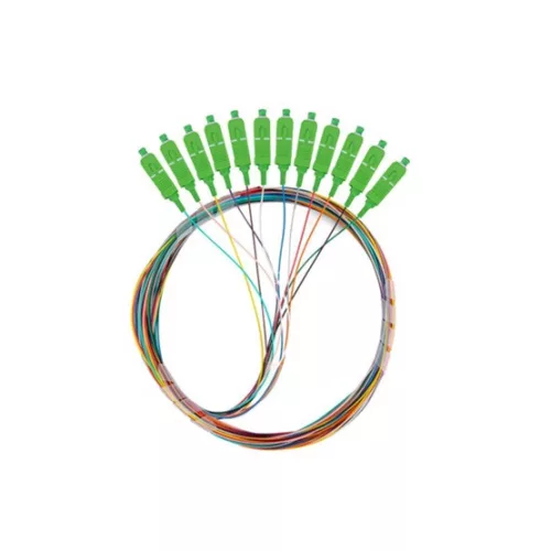 Lanberg Optikai pigtail SM 12xSC/APC 9/125 G657A1 színes EASY STRIP 2m