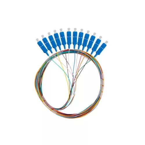 Lanberg Optikai pigtail SM 12xSC/UPC 9/125 G657A1 színes SEMI TIGHT 2m